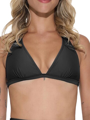 69Slam - Top de bikini 'TOP BIKINI BUNNY TIE LACEY NEGRO' en negro: frente