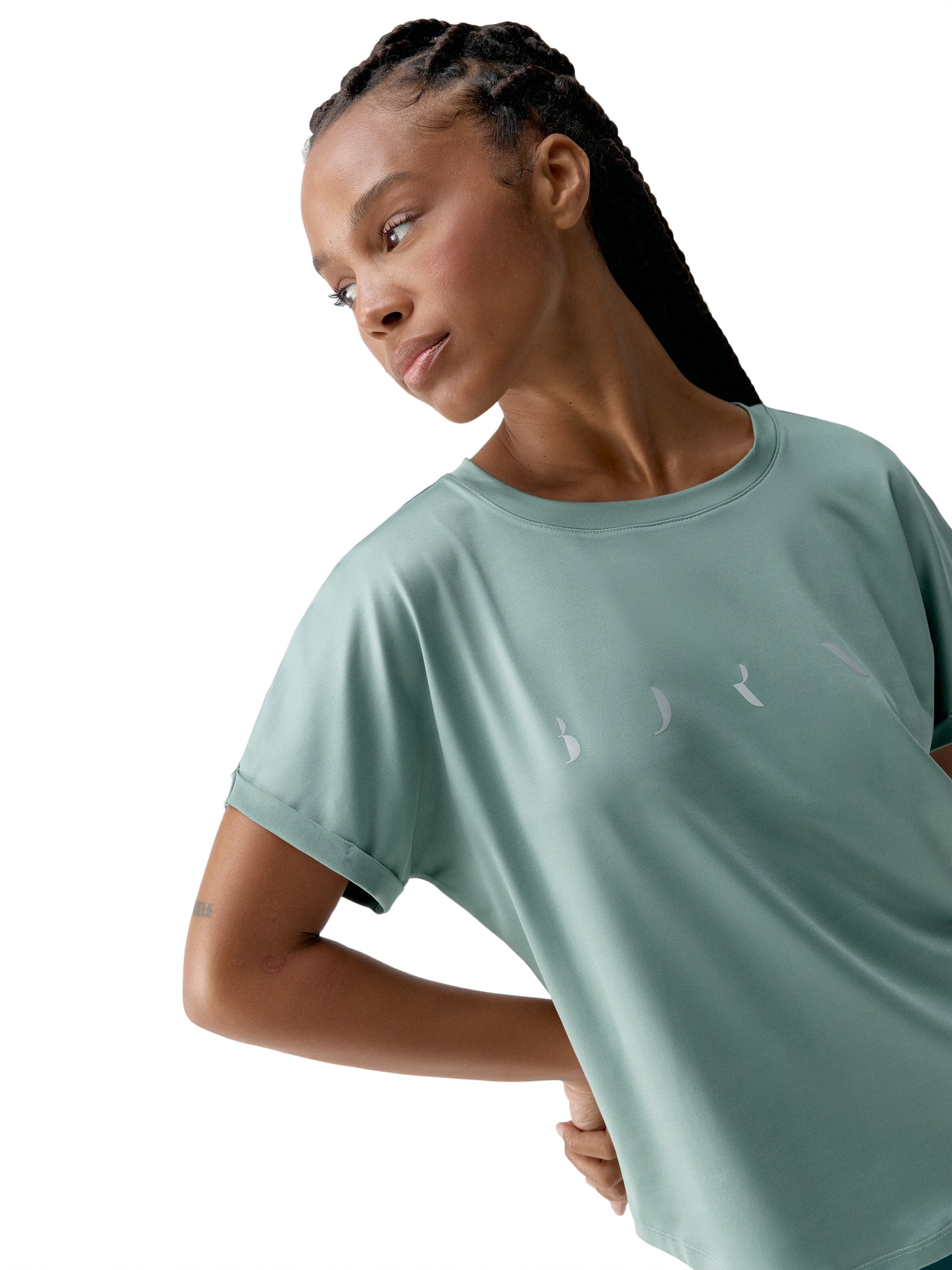 Born Living Yoga Functioneel shirt 'Azami' in Groen