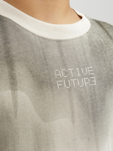 T-Shirt 'Active3 Futur3' Jack & Jones Junior en beige