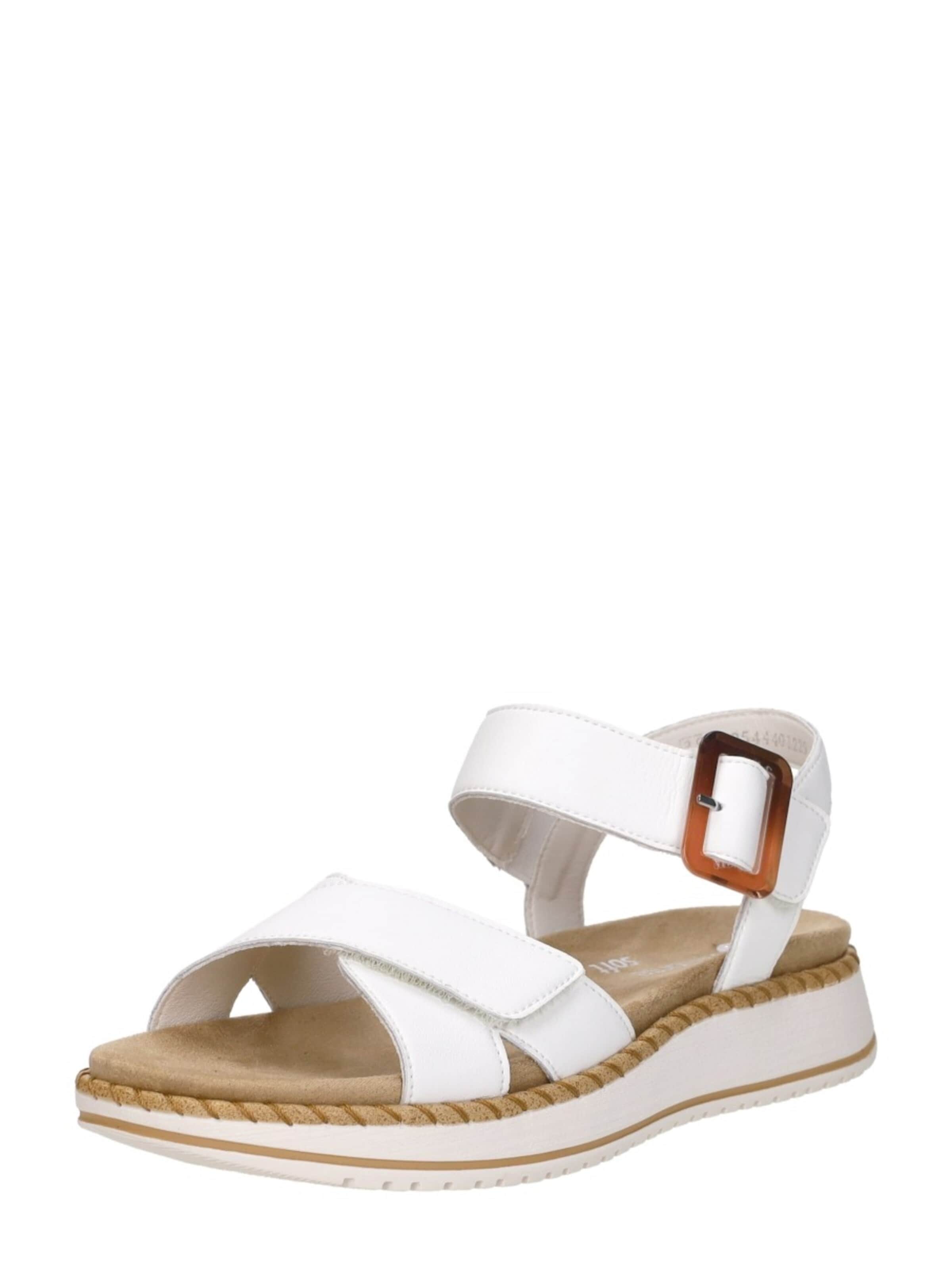 Sandales 'Sandalen Plat' REMONTE en blanc