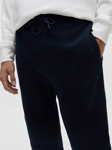 Pull&Bear Tapered Trousers in Blue