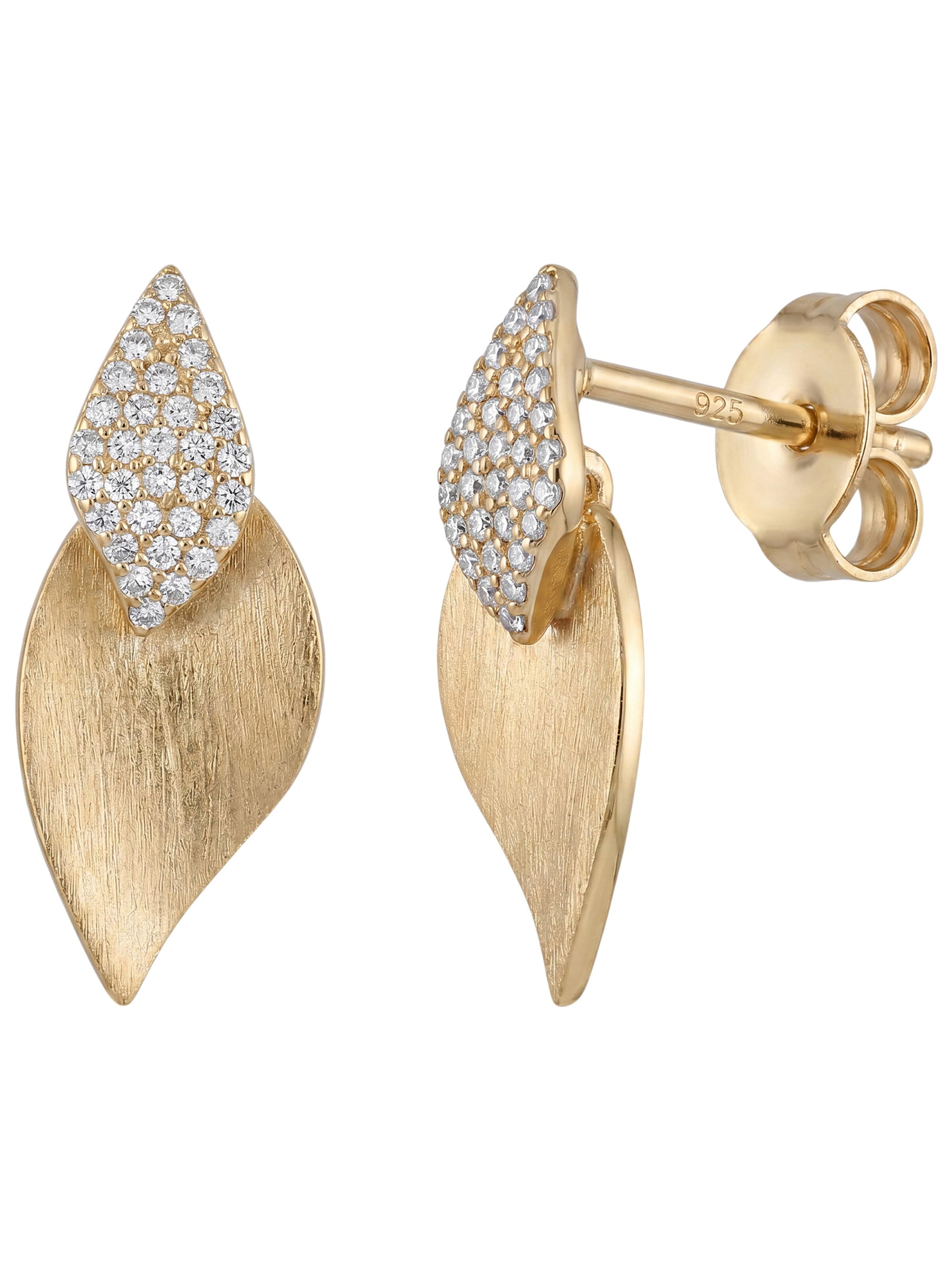 Jobo Ohrringe‌ in Gold: Vorderseite