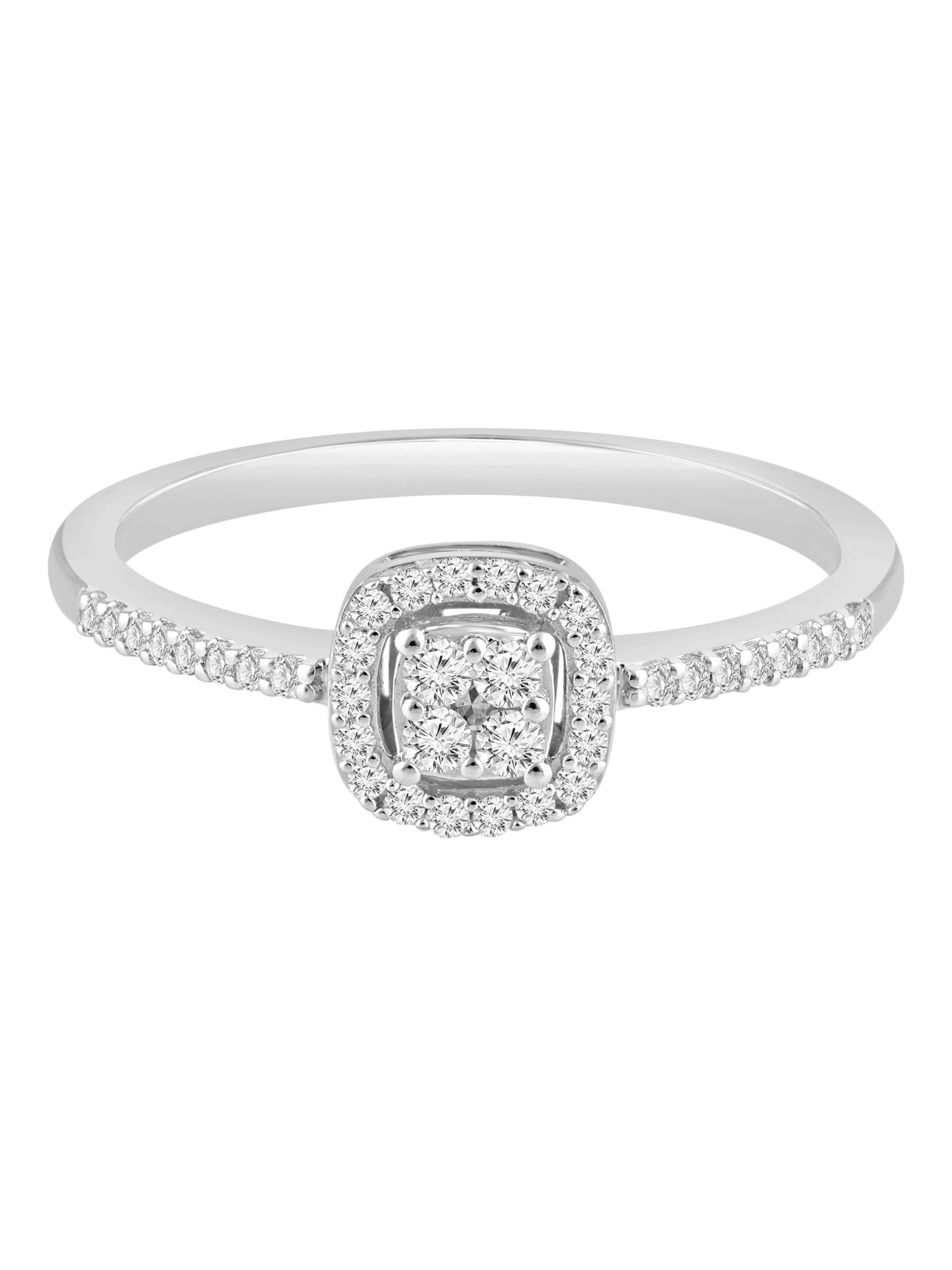 Diamant Exquis Ring in Silver: front