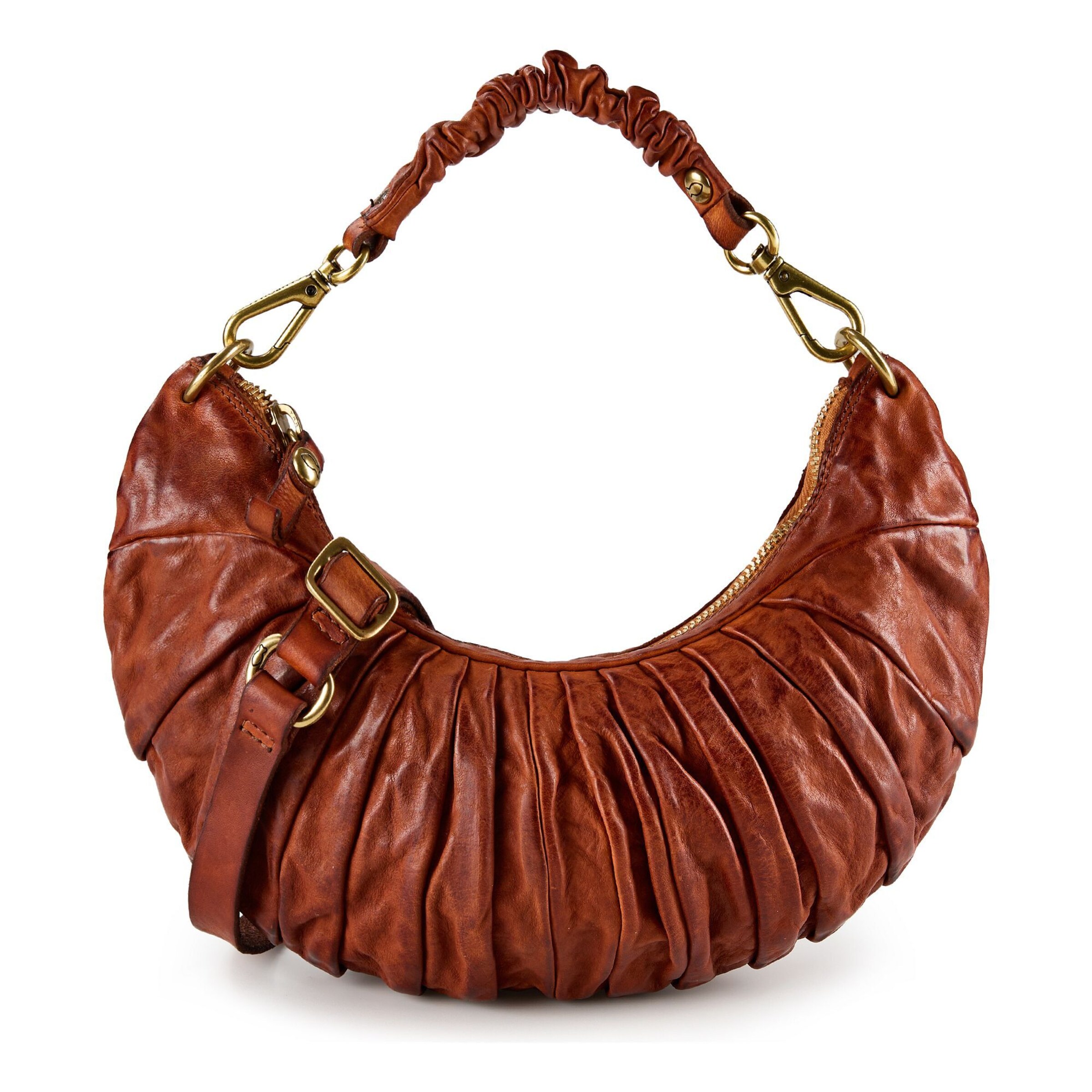 Sac bandoulière 'Luna' Campomaggi en marron : devant