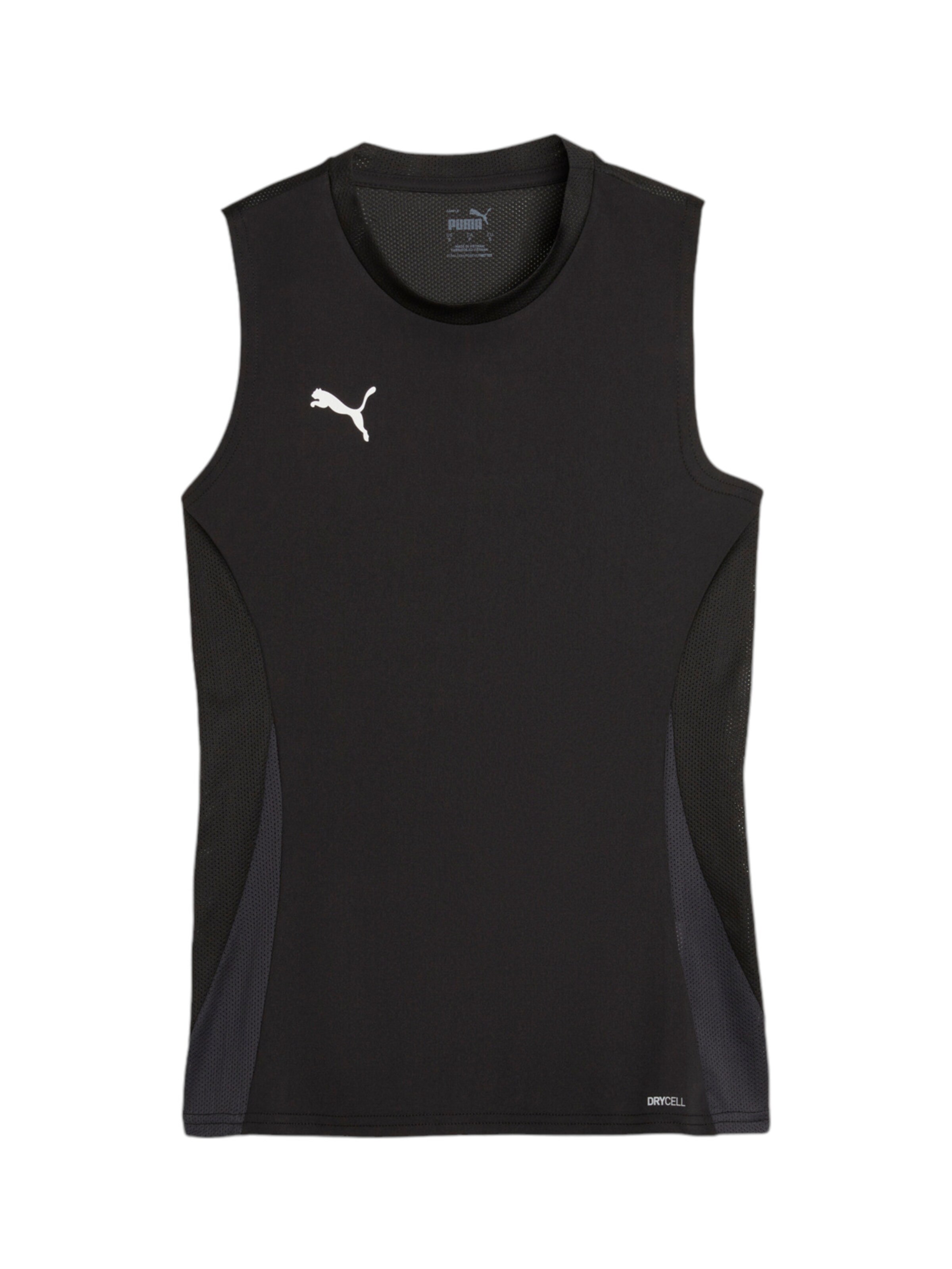 PUMA Αθλητικό τοπ 'teamGOAL' σε μαύρο: μπροστά