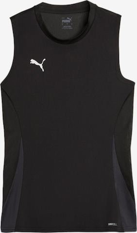 PUMASportski top 'teamGOAL' - crna boja: prednji dio