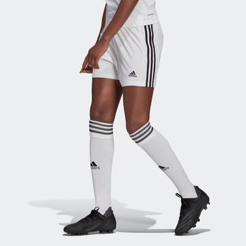 Regular Pantalon de sport 'Squadra 21' ADIDAS SPORTSWEAR en blanc : devant