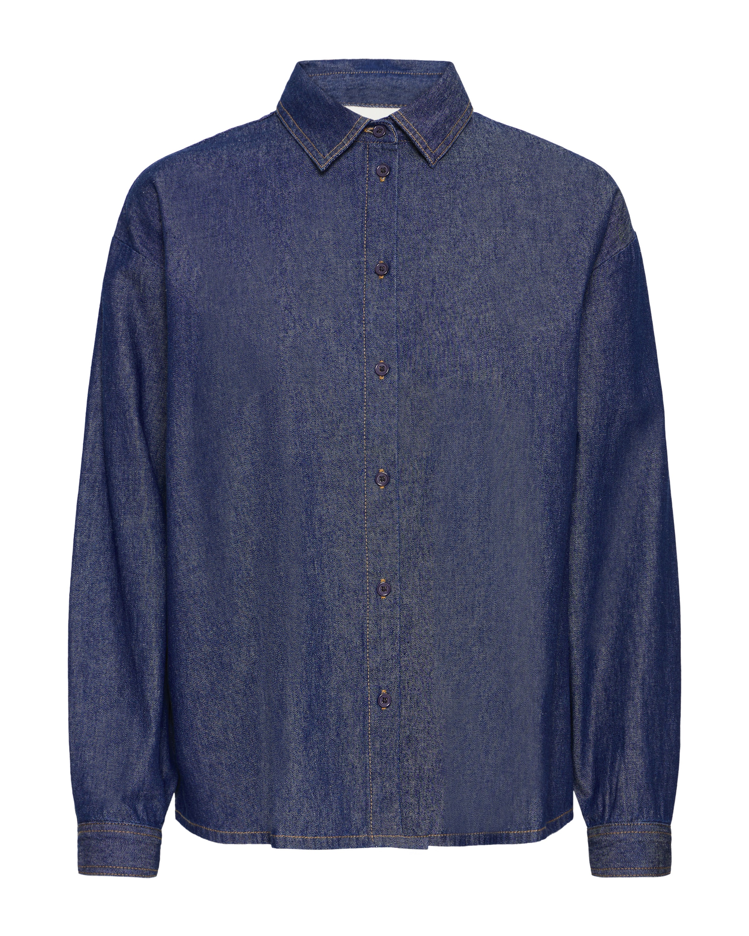 ICHI Shirt in Blauw: voorkant