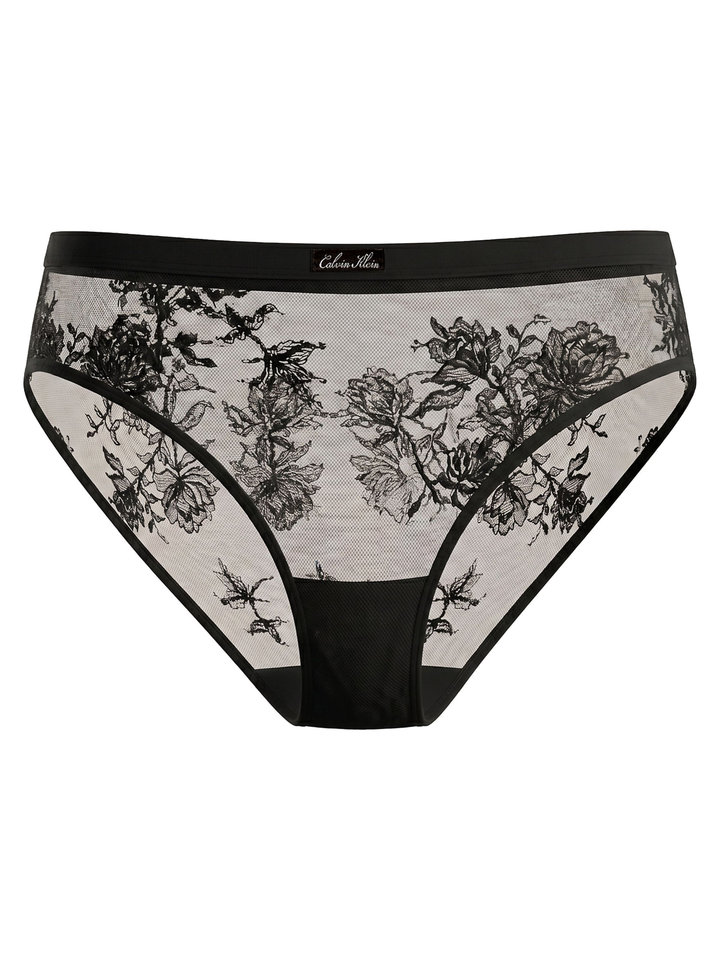 Slip Calvin Klein en noir : devant