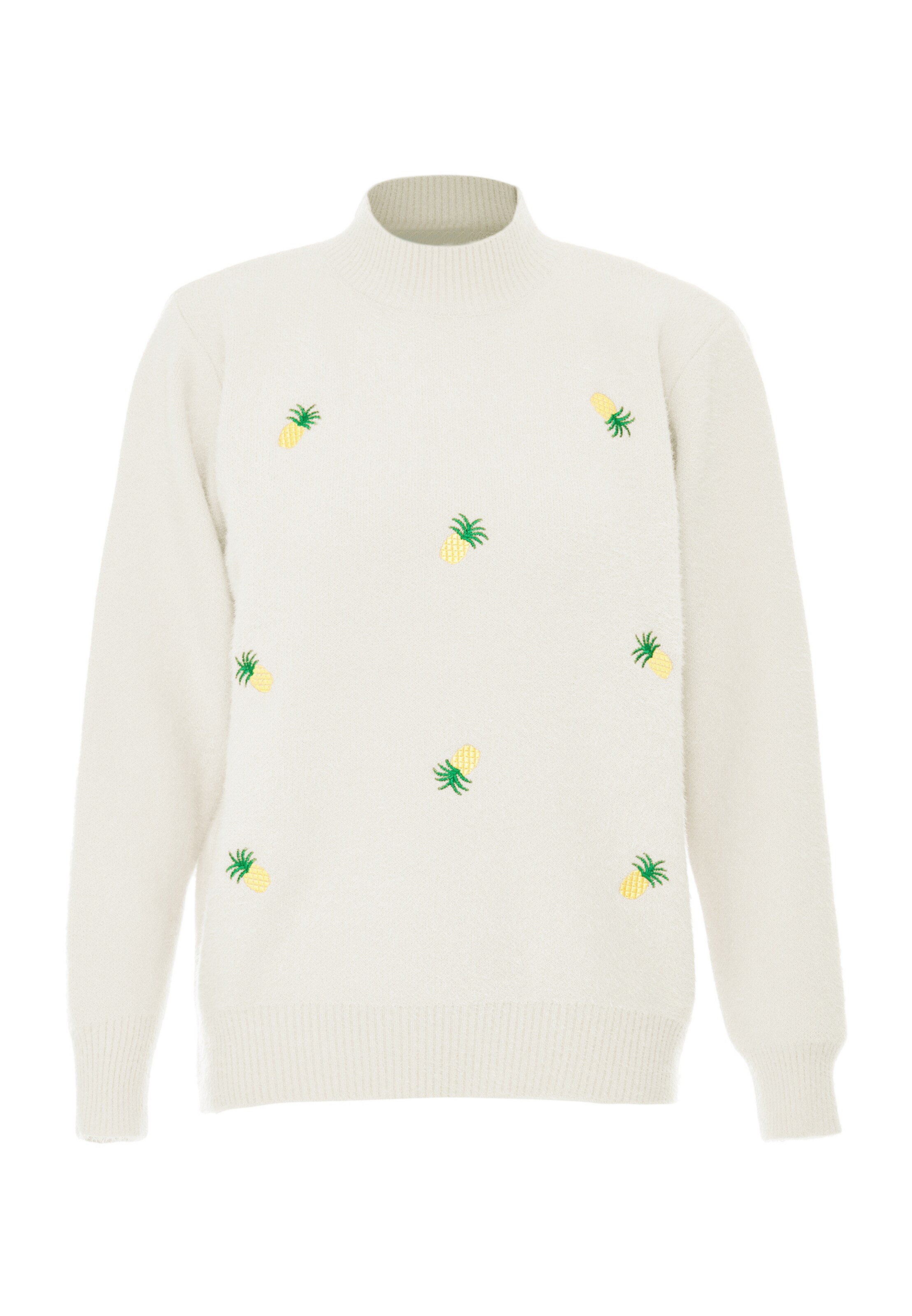 Poomi Sweater in White: front
