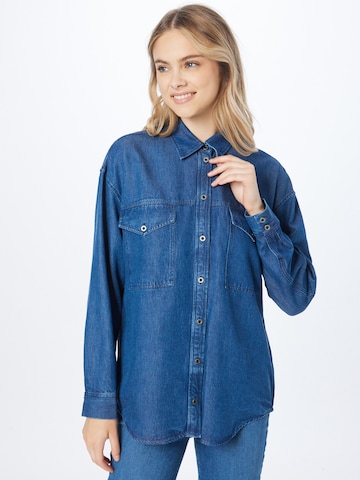 BRAX Blouse 'Vivian' in Blauw: voorkant