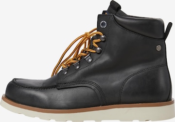 JACK & JONES Lace-Up Boots 'MILES' in Black: front