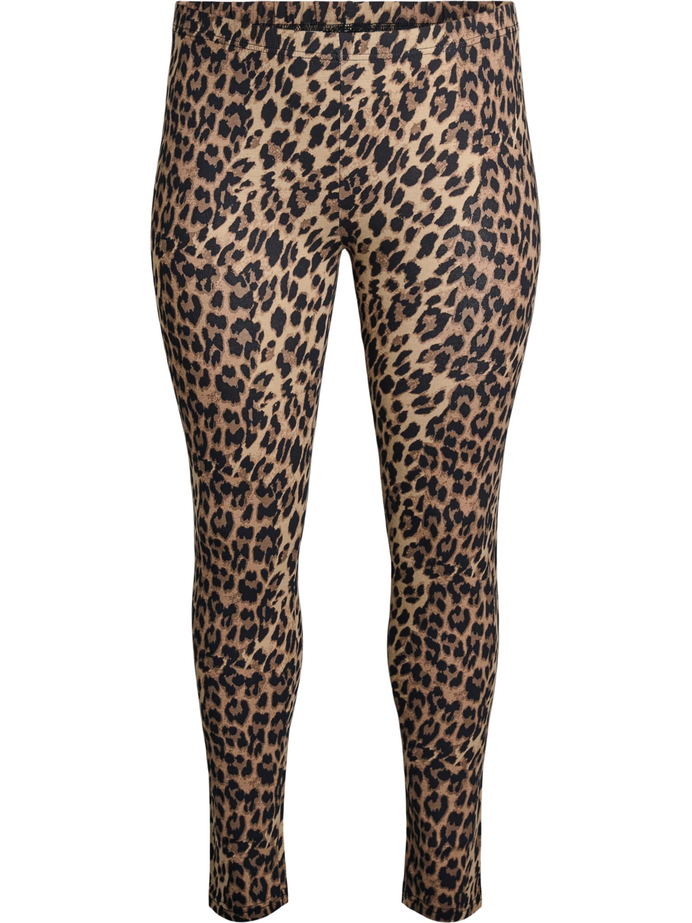 Zizzi Skinny Leggings in Braun: Vorderseite
