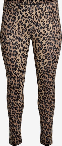 Skinny Leggings di Zizzi in marrone: frontale