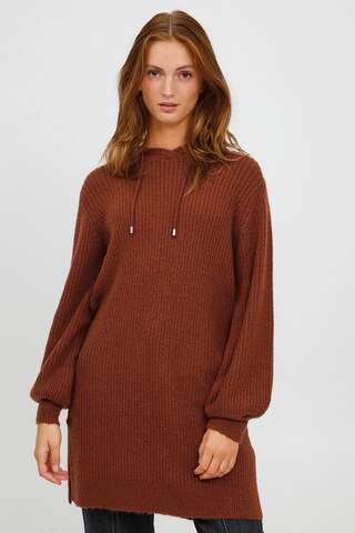 b.young Tunic in Brown: front