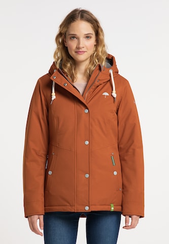 Schmuddelwedda Weatherproof jacket in Brown: front