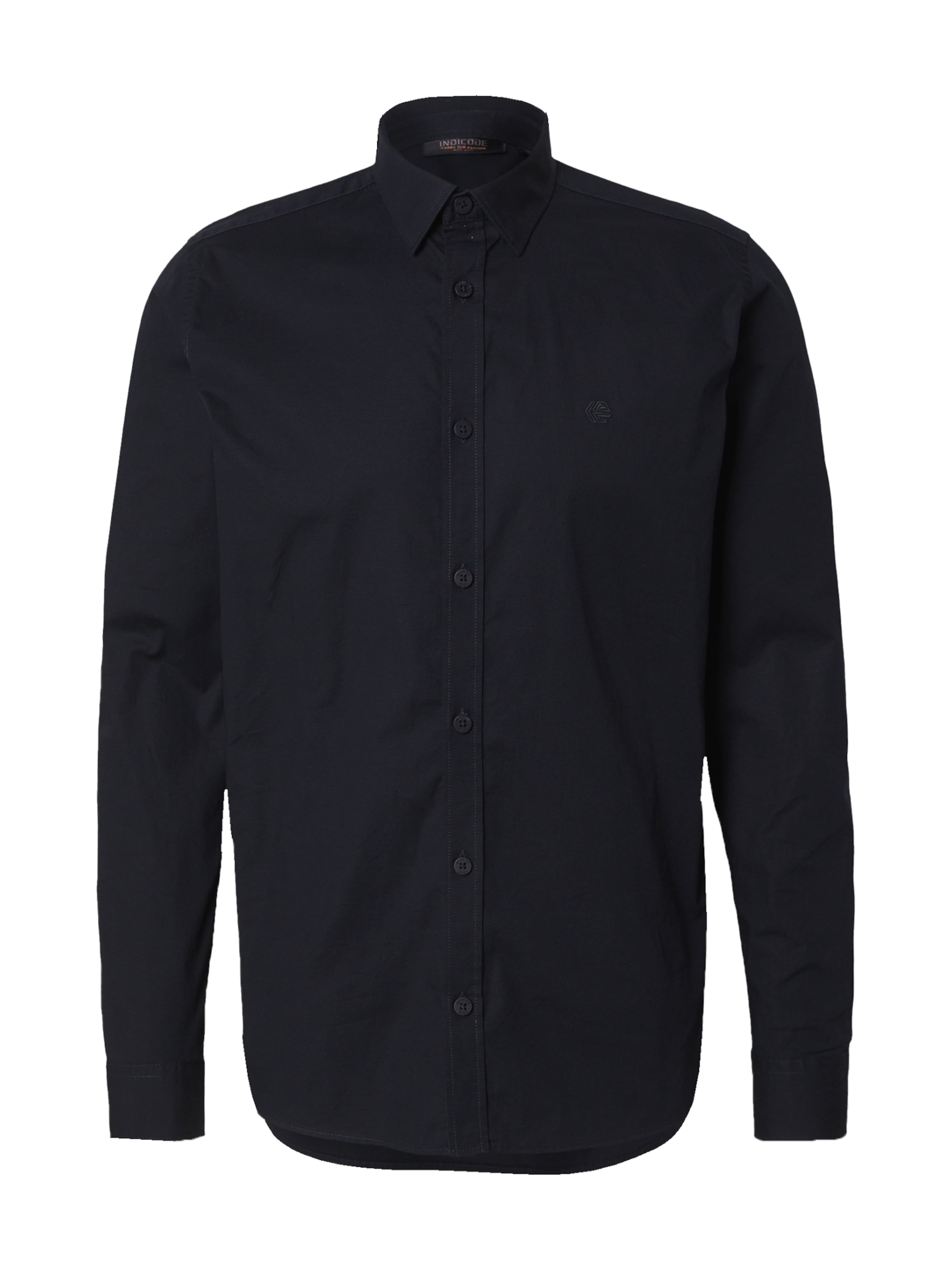 INDICODE JEANS Regular Fit Skjorte 'Hayley' i sort: forside