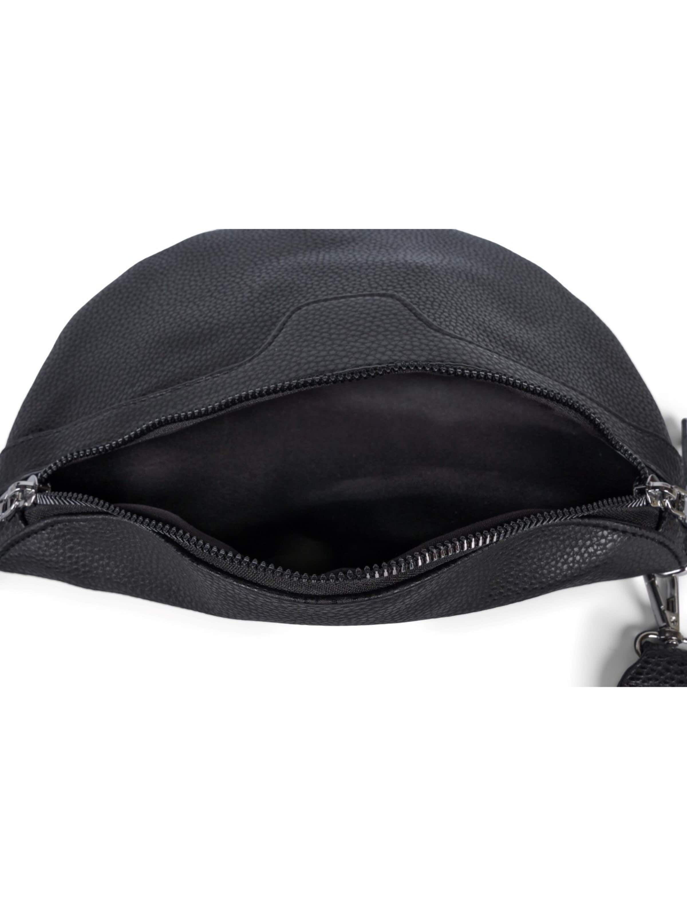 styleBREAKER Umhängetasche 'Halbmond Umhängetasche Uni'‌‌ in Schwarz