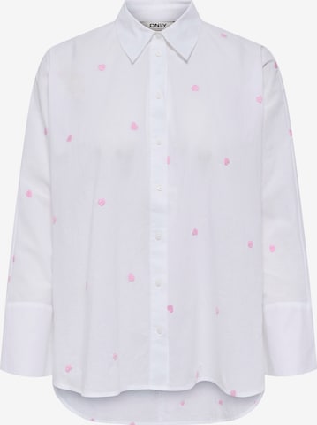Chemisier 'ONLNEW LINA GRACE' ONLY en blanc : devant