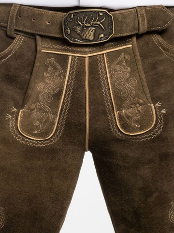 Regular Pantalon folklorique 'Erfurt' SPIETH & WENSKY en marron