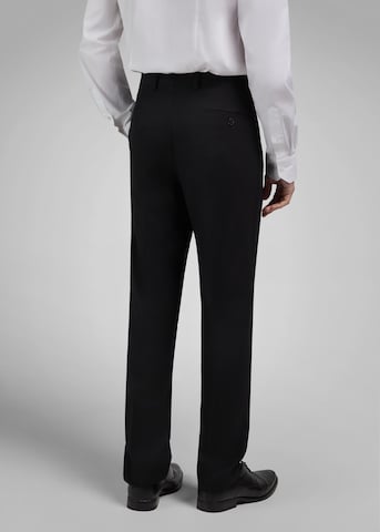 HECHTER PARIS Regular Trousers with creases 'NOS MF' in Black