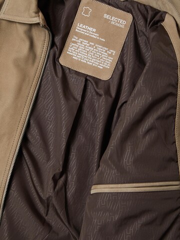 SELECTED HOMME Between-Season Jacket 'BECK' in Brown