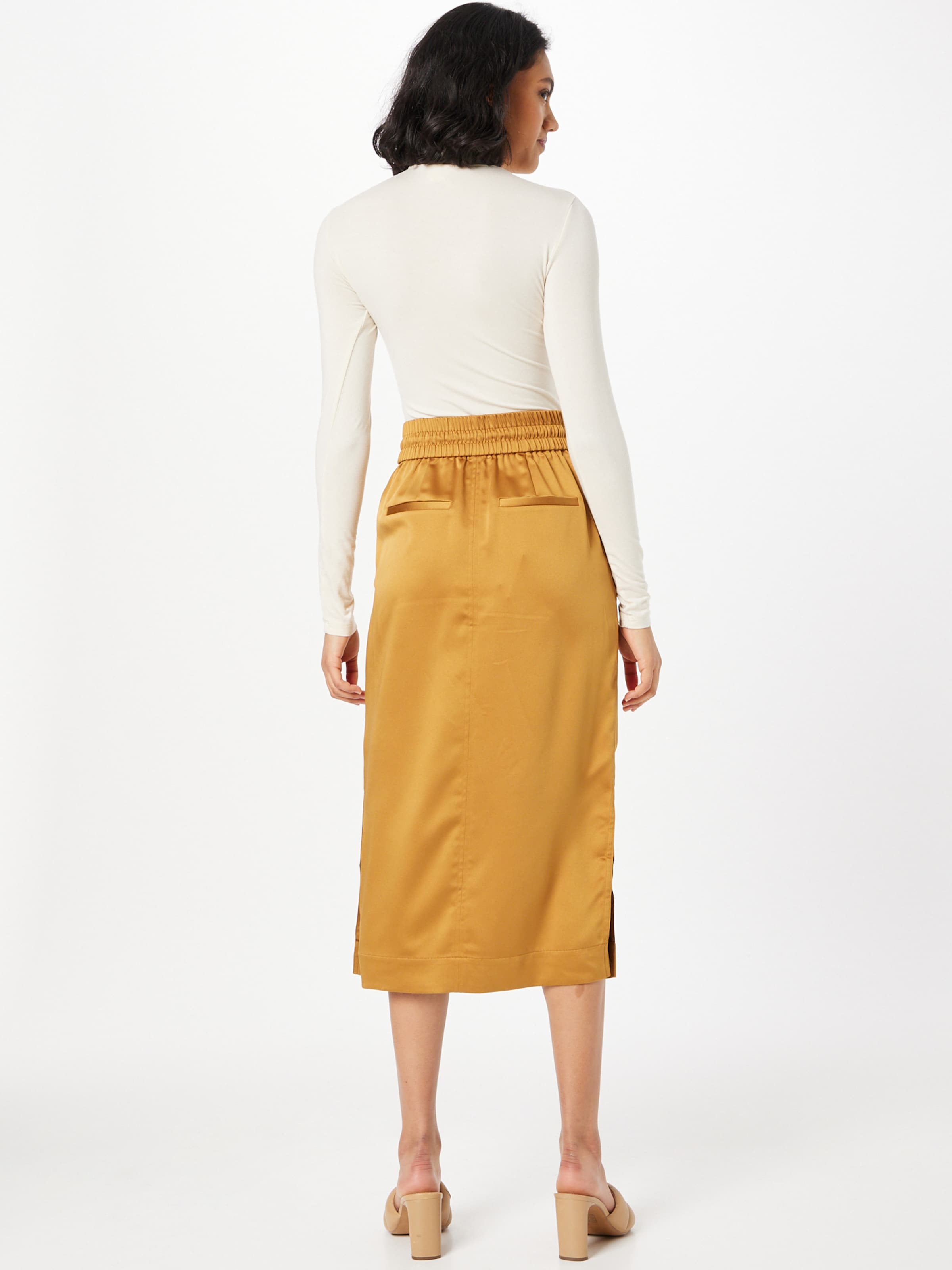 SECOND FEMALE Skirt 'Orion' in Dark Yellow ABOUT YOU