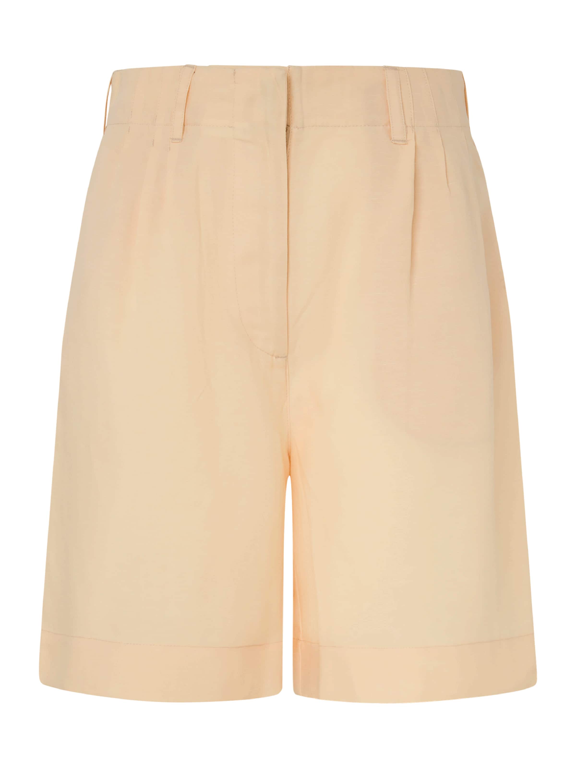 Pepe Jeans Regular Pleat-Front Pants 'AVA' in Yellow: front
