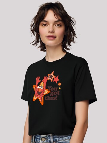 F4NT4STIC Shirt 'Sesamstraße Elmo You got This' in Zwart: voorkant