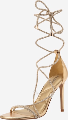ALDO Sandali s paščki 'MARLY' | zlata barva: sprednja stran