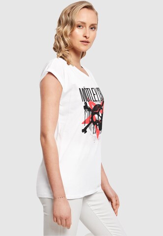 T-shirt 'Motley Crue - Montage Skull' Merchcode en blanc