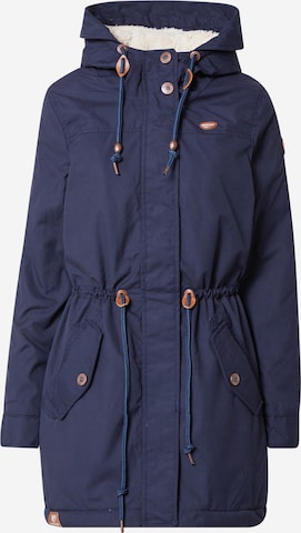 Parka mi-saison 'ELBA' Ragwear en bleu : devant