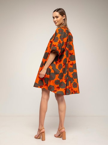 Tantra - Vestido talla grande en naranja