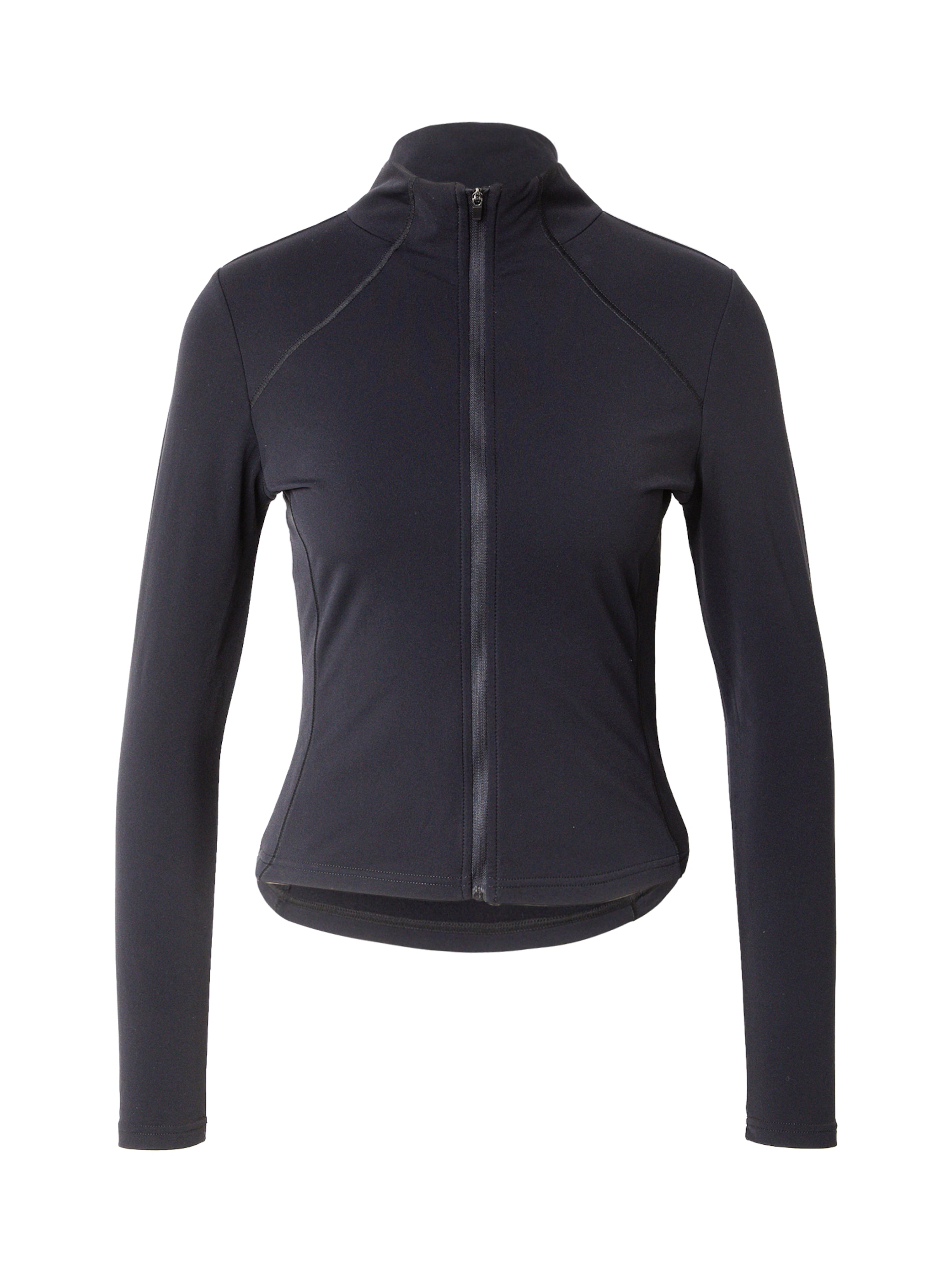4F Sportjacke in Schwarz: Vorderseite