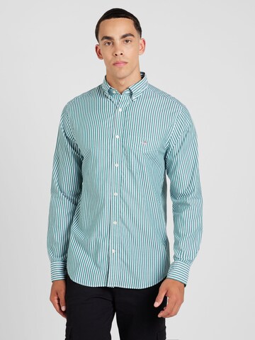 Coupe regular Chemise GANT en vert : devant