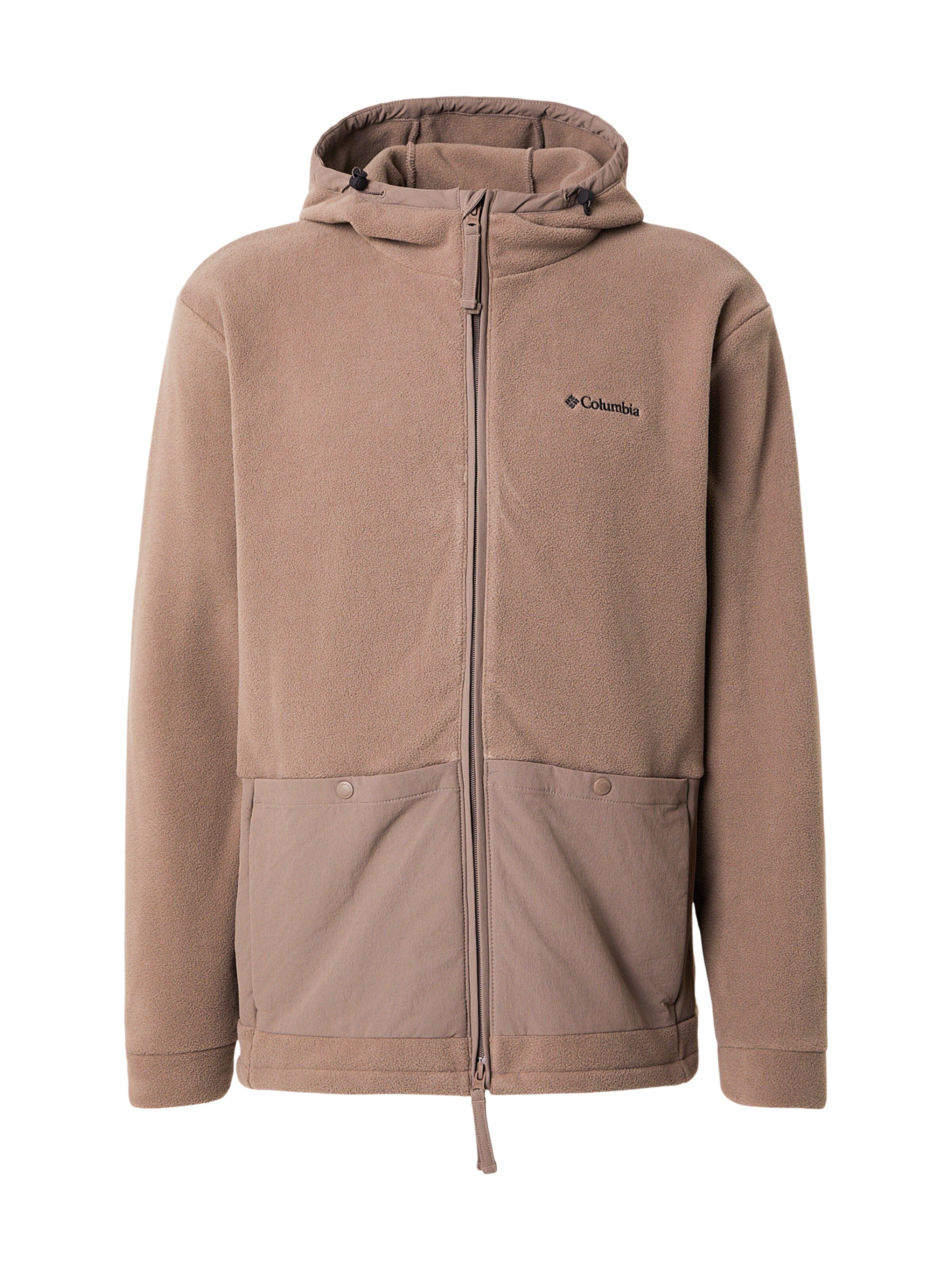 Veste en polaire fonctionnelle COLUMBIA en marron : devant