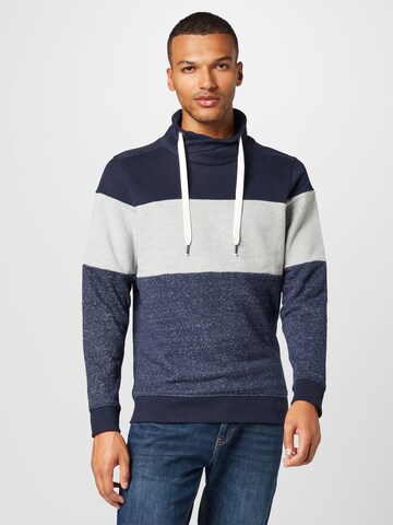 Sweat-shirt TOM TAILOR en gris : devant