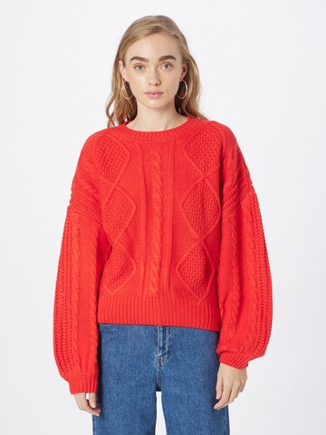 Pull-over 'Olivia' Colourful Rebel en orange : devant