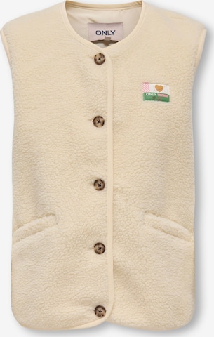 Gilet di ONLY GIRLS in beige: frontale