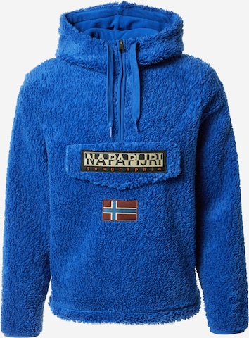 Felpa 'BURGEE' di NAPAPIJRI in blu: frontale