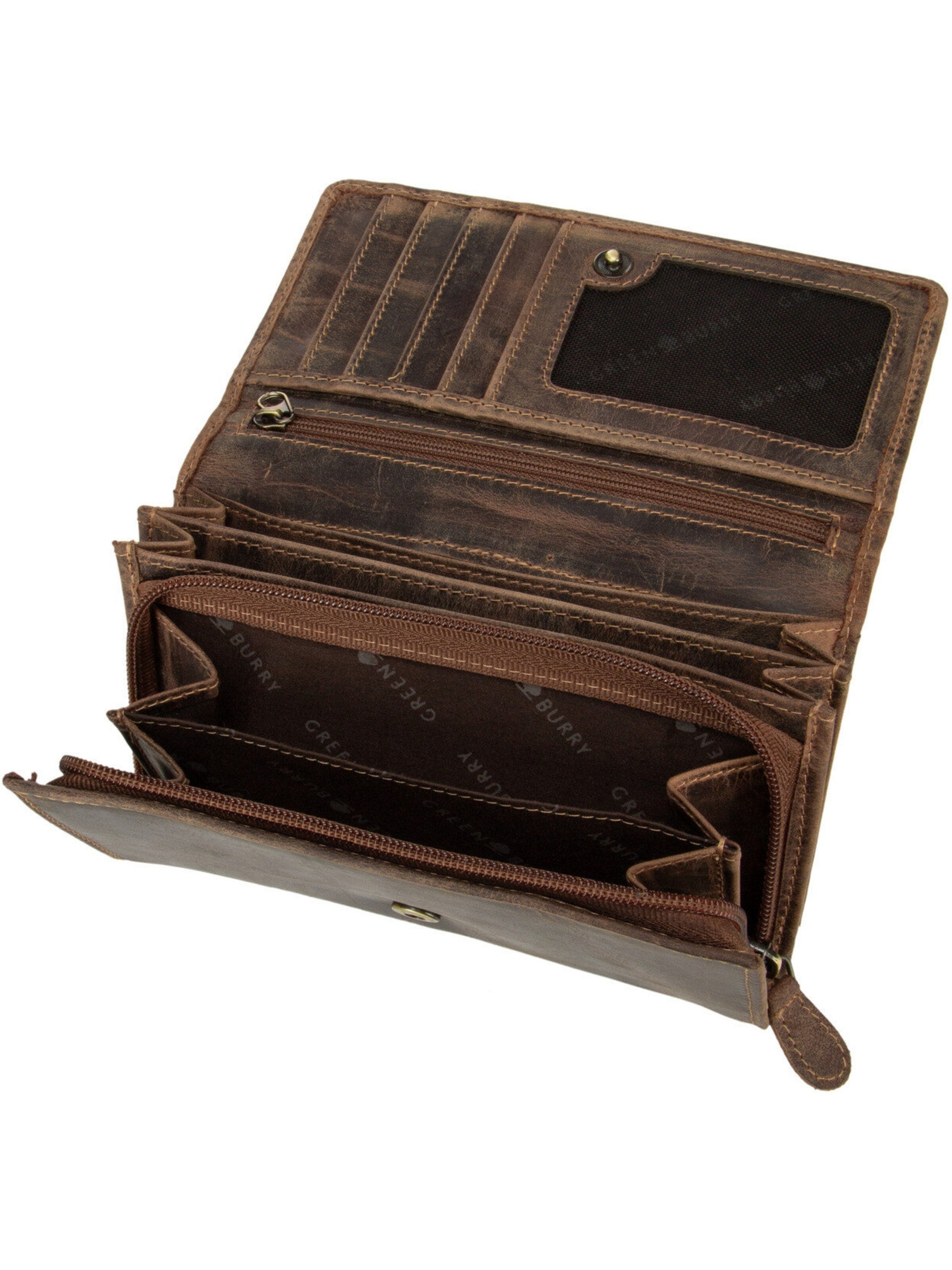 GREENBURRY Portemonnee 'Vintage 1533' in Bruin