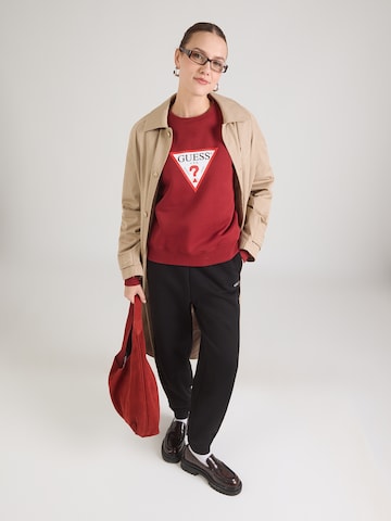 Felpa 'ICONIC' di GUESS JEANS in rosso