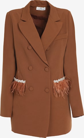 Blazer Influencer en marron : devant