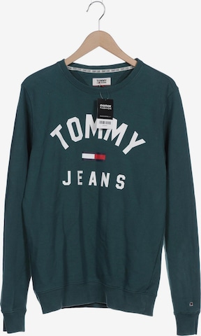 Tommy Jeans Sweatshirt & Zip-Up Hoodie in L in Green: front