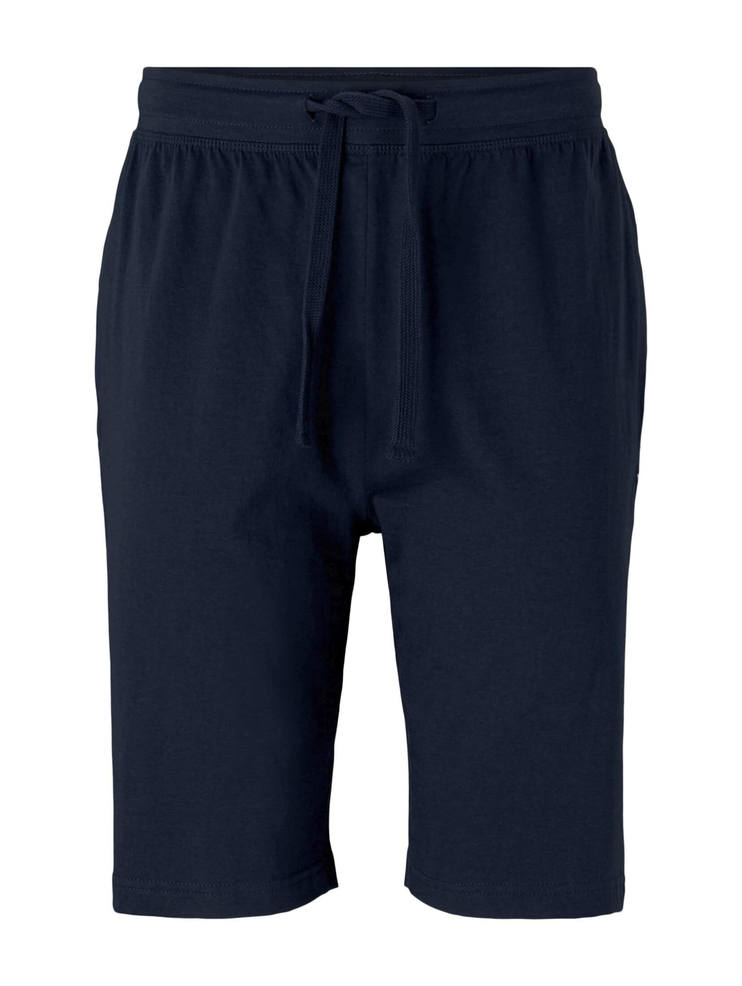 TOM TAILOR - Regular Pijama curto em azul: frente