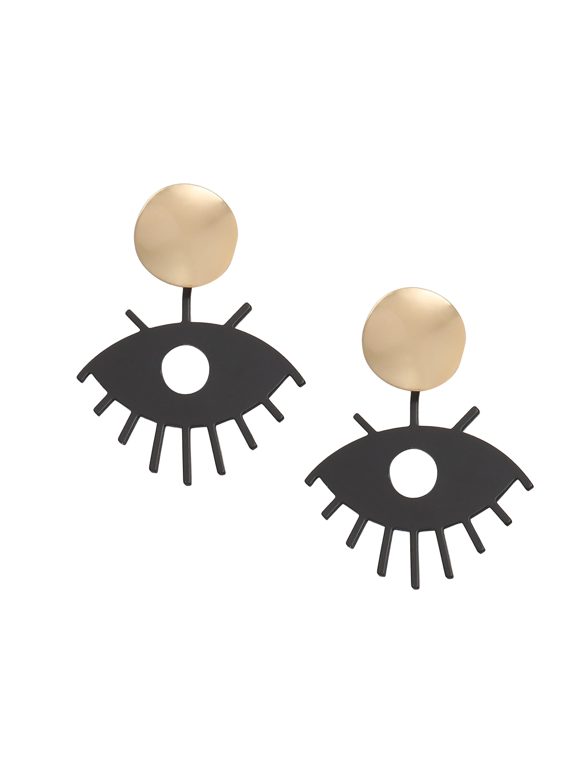 SOHI Náušnice 'Anjali' - Čierna: predná strana