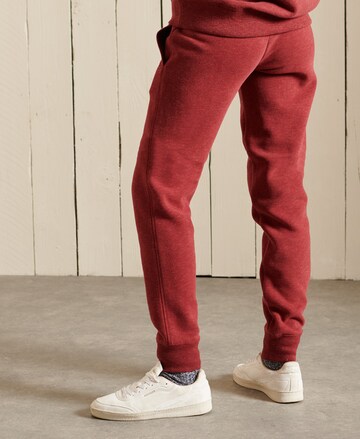 Effilé Pantalon Superdry en rouge