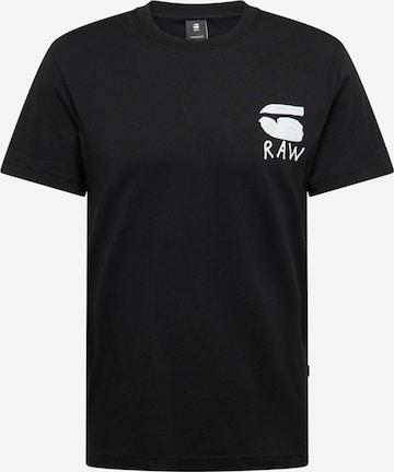 G-STAR T-Shirt 'Burger' in Schwarz: Vorderseite