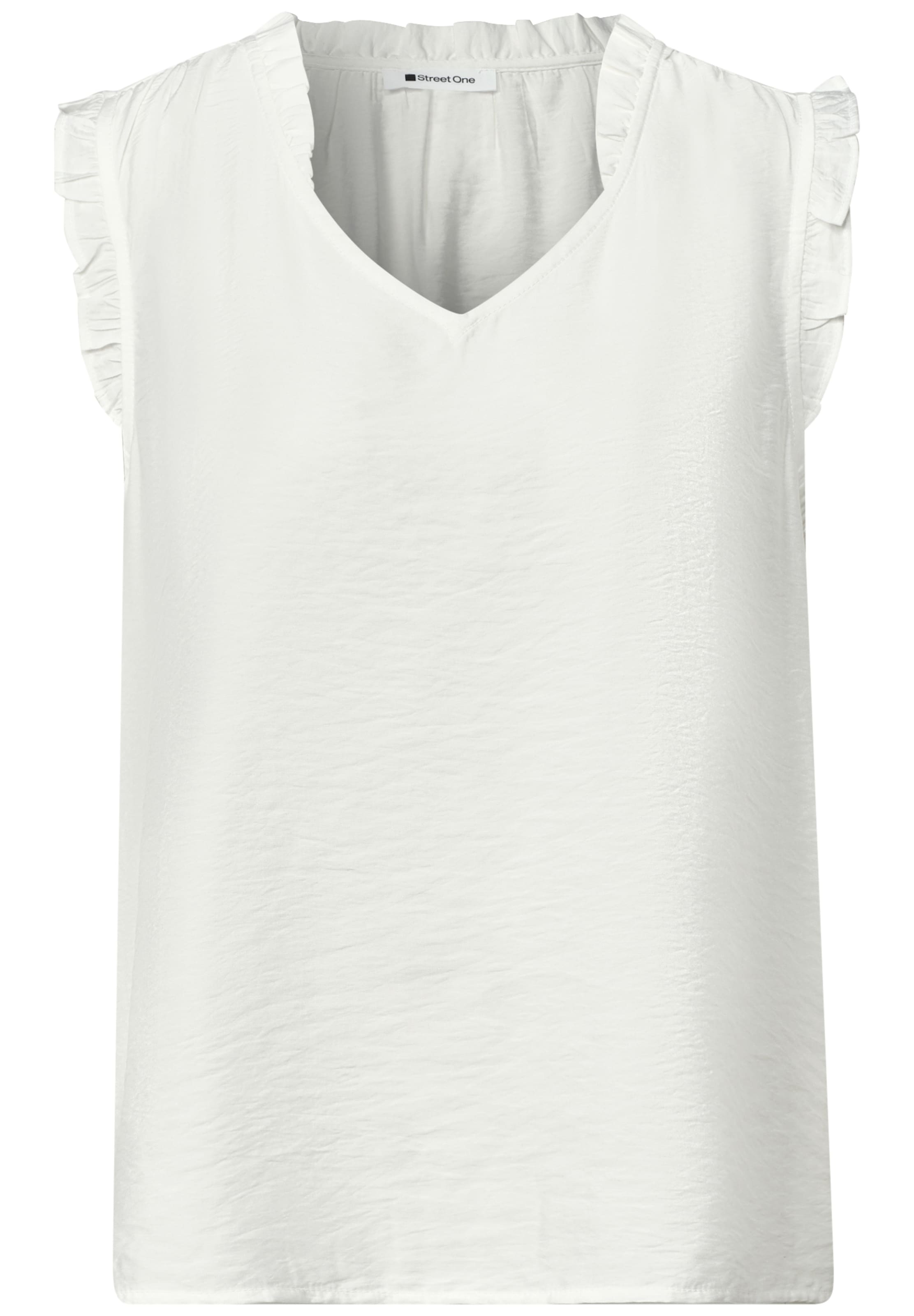 STREET ONE Blusentop in XS in offwhite, Produktansicht