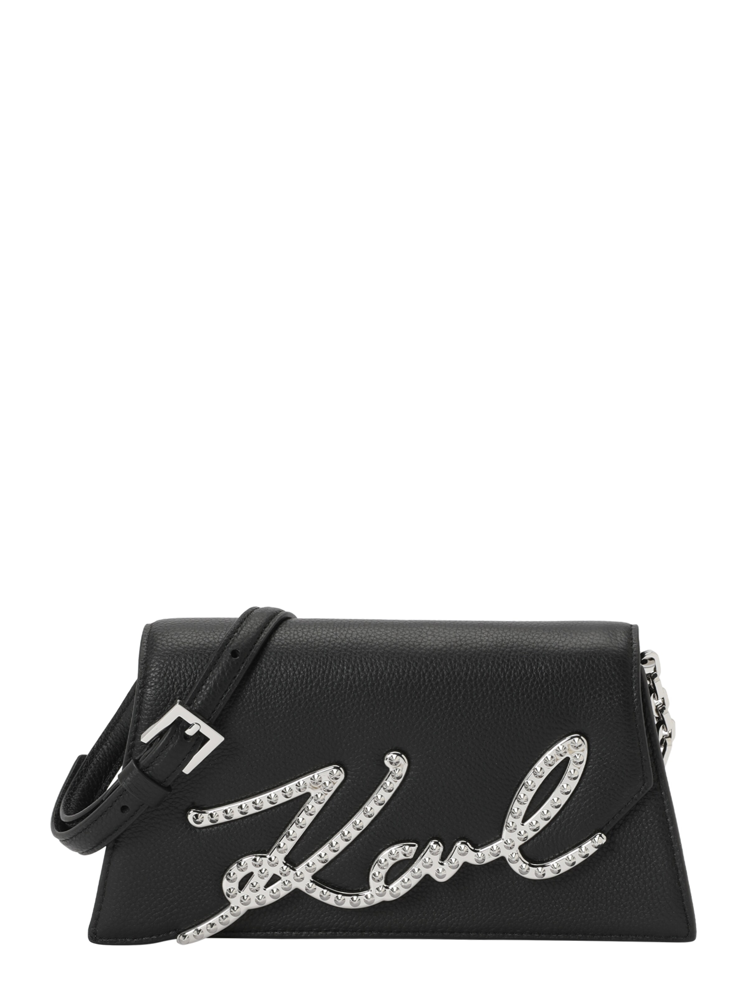 Karl Lagerfeld Schoudertas in Zwart: voorkant